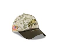 Philadelphia Eagles New Era 2025 NFL Salute to Service 39THIRTY Flex Fit Cap Camouflage - L/XL