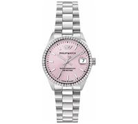 Philip Watch Damenuhr, Uhrzeit, Datum, Analog, 31 mm, Caribe URBAN Kollektion, Rosa, Guillochiert - R8253597678