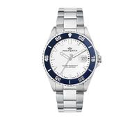 Philip Watch Herrenuhr aus Stahl, Uhrzeit, Datum, Analog, 42 mm, Caribe Sport-Kollektion - R8253597121