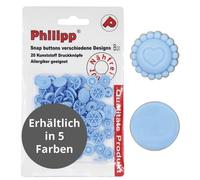 Philipp Motiv Snap Herz 20 Stück in allen Farben