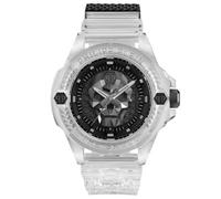 Philipp Plein Armbanduhr für Herren, Analog, Quarz, The Skull Synthetic, 44mm, PWWAA0423