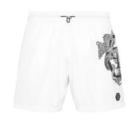 Philipp Plein - Badehose Dragon - Größe M - weiß
