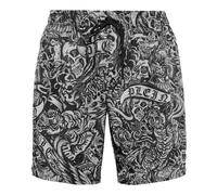 Badehose PHILIPP PLEIN "Tattoo", Damen, Gr. 3XL, US-Größen, 02, schwarz, Obermaterial: 100% Polyester, Badehosen Badehose (48454459-XXXL) 02, schwarz