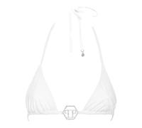 Philipp Plein - Bh Hexagon Mit Schmucksteinen - Größe L - weiß