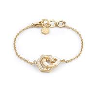 Philipp Plein Damen Armband Armkette Edelstahl IP Gold PLEIN LEGACY PJREA16BU