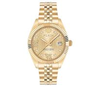 Philipp Plein Damenuhr PWYFA0425 Quarz Date Superlative Edelstahl Gold