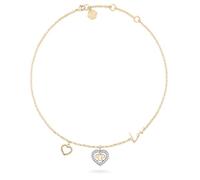 Philipp Plein Damen-Kette Edelstahl, recycelt, Kristall 112 Zirkonia