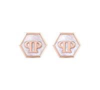Philipp Plein Damen Ohrringe Edelstahl IP Rose Gold PLEIN MINI LOGO PJ2EA13EU
