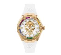 Philipp Plein Damenuhr Skull Spikes 40 mm – Quarz, Edelstahl, 5 ATM