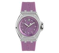 Philipp Plein Damen Uhr Analog Quarz PLEIN EXTREME LADY Lila PWJAA0222 Silikon