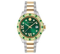 Philipp Plein Damenuhr Lady Empire PW2FA0225 Edelstahl bicolor Gold/Grün