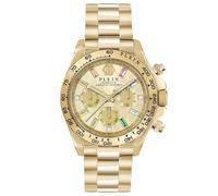 Philipp Plein Damen-Uhren Analog Quarz One Size, Gelbgold 32026020