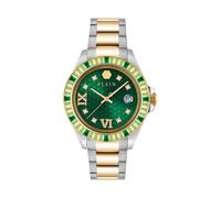 Philipp Plein Damenuhr Lady Empire PW2FA0225 Edelstahl bicolor Gold/Grün