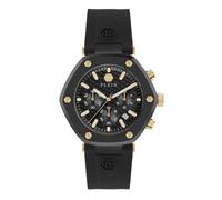 Philipp Plein Herren Uhr Analog Quarz The Hexagon Chrono PWZBA0223 Silikon