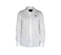 Philipp Plein - Diamond Cut Ls Iconic Shirt - Größe L - weiß