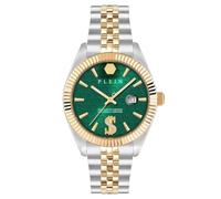 Philipp Plein Herrenuhr Date Superlative PWMFA0825 Edelstahl bicolor Grün 41 mm