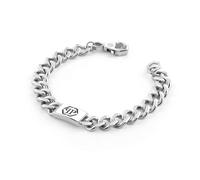 Philipp Plein Herren Armband Armkette Edelstahl silber PLEIN TAG PJ0AA15BS