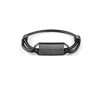 Philipp Plein Herren Armband Textil Edelstahl IP Gun PLEIN TAG PJ0AA05BU