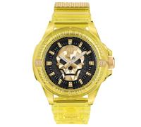 Philipp Plein PWWAA0123 Unisex Armbanduhr The $kull Synthetic Gelb