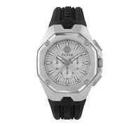 Philipp Plein Herren Uhr Analog Quarz Chrono Octagon PWTBA0123 Silikon