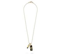 Philipp Plein Herren Kette Halskette Edelstahl IP Gold Plein Bullet PJGGA03NU