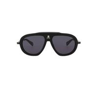 Philipp Plein Herren Plein Legacy Sonnenbrille, Matt/Sandblasted Black, 57/16/145