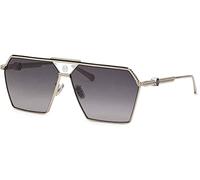 Philipp Plein Herren SPP076M Sonnenbrille, Shiny Full Palladium