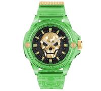 Philipp Plein Herren Uhr Analog Quarz $Kull Scuba DUBA Edition PWWAA0924 Silikon