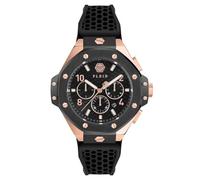 Philipp Plein Herren Uhr Analog Quarz Plein Chrono ROYAL 46 MM PWPRA0824 Silikon