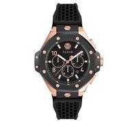 Philipp Plein Herren Uhr Analog Quarz PLEIN CHRONO ROYAL 46 MM PWPRA0824 Silikon