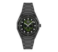 PHILIPP PLEIN Herrenuhr Edelstahl, recycelt schwarz Herren