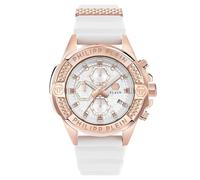 Philipp Plein Herren Uhr Analog Quarz The $Kull Chrono PWWFA0325 Silikon