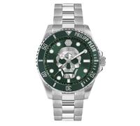 Philipp Plein Herren Uhr Analog Quarz THE $KULL DIVER PWOAA0622 Edelstahl