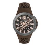 Philipp Plein Herren Uhr Analog Quarz Thunderstorm Chrono PSABA0423 Silikon