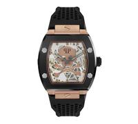 Philipp Plein Herren Uhr Automatik $KELETON bicolor PWBAA0121 Silikon