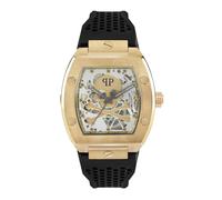 Philipp Plein Herren Uhr Automatik $KELETON gold PWBAA0321 Silikon