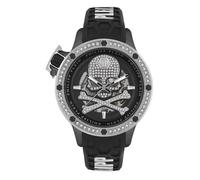Philipp Plein Herrenuhr Plein Rich Automatik Schwarz/Silberfarben PWUAA0123