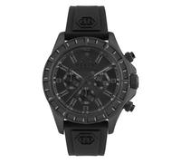 Philipp Plein Herren Analog Quarz Uhr mit Silikon Armband 7630615129860