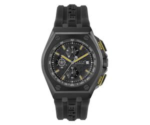 Philipp Plein Herren Uhr Chrono Quarz PLEIN EXTREME schwarz PWGAA0221 Silikon