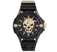 Philipp Plein Herren-Uhren Analog Quarz One Size, Schwarz 32026012