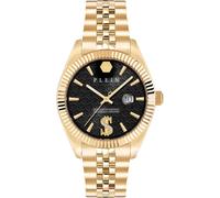 Philipp Plein Herrenuhr Date Superlative PWMFA1025 Edelstahl Gold/Schwarz