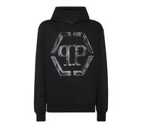 Philipp Plein - Hoodie Hexagon Mit Schmucksteinen - Größe 3XL - schwarz