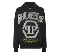 Philipp Plein - Hoodie Sweatshirt mit Kristallen - - Sweatshirts & Hoodies - Herren - Schwarzk - L
