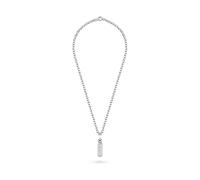 Philipp Plein Herren Kette Halskette Edelstahl silberfarben GOTHIC TAG PJTEA04NU
