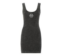 Philipp Plein - Kurzes Tank-Kleid Hexagon - Größe M - grau