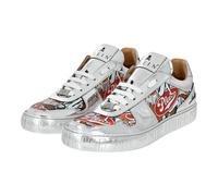 Philipp Plein Low-Top Sneaker - Lo-Top Turnschuhe Eagle - Gr. 40 (EU) - in Silber - für Damen