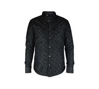 Philipp Plein - Ls Monogram Shirt - Größe M - schwarz