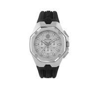 Philipp Plein Herren Uhr Analog Quarz Chrono Octagon PWTBA0123 Silikon