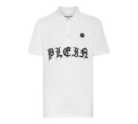 Philipp Plein - Poloshirt Gothic Plein - Größe XL - weiß
