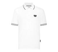 Poloshirt PHILIPP PLEIN "Monogram", Damen, Gr. 3XL, 01, weiß, Obermaterial: 100% Baumwolle, Shirts (44882318-XXXL) 01, weiß